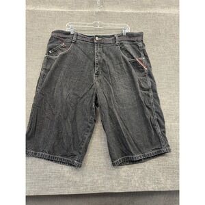 5ive Jungle & Co. Bermuda Shorts Mens 42 Black Denim Cotton 5 Pockets High Rise